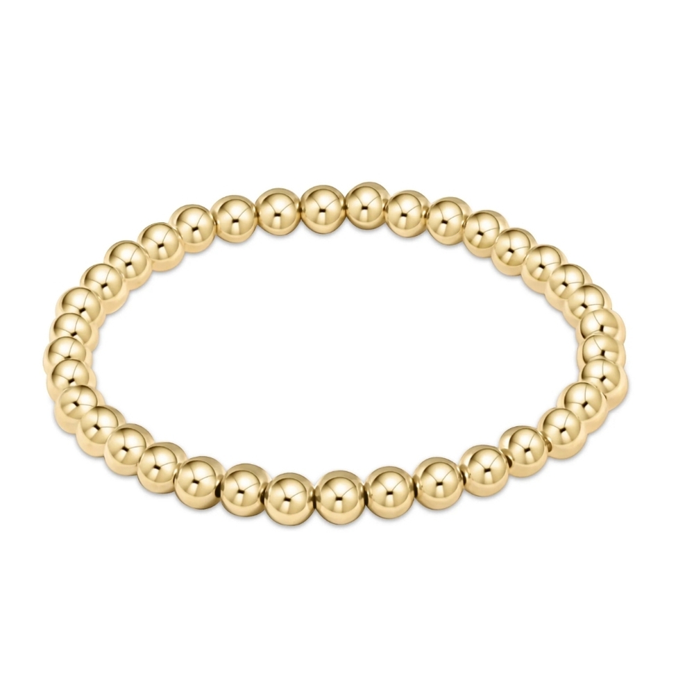 Gold Beaded Bracelet 5mm - Picture 2 of 5